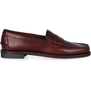 SEBAGO Men's Suede Leather Penny Loafer Shoes Men BROWN Moccasins